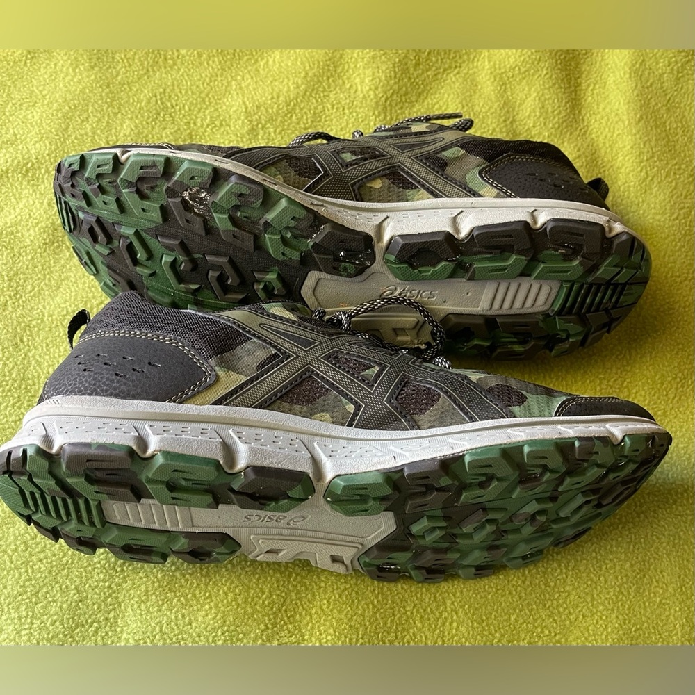 ASICS Olive Green Camo Athletic Sneakers - Picture 4 of 5